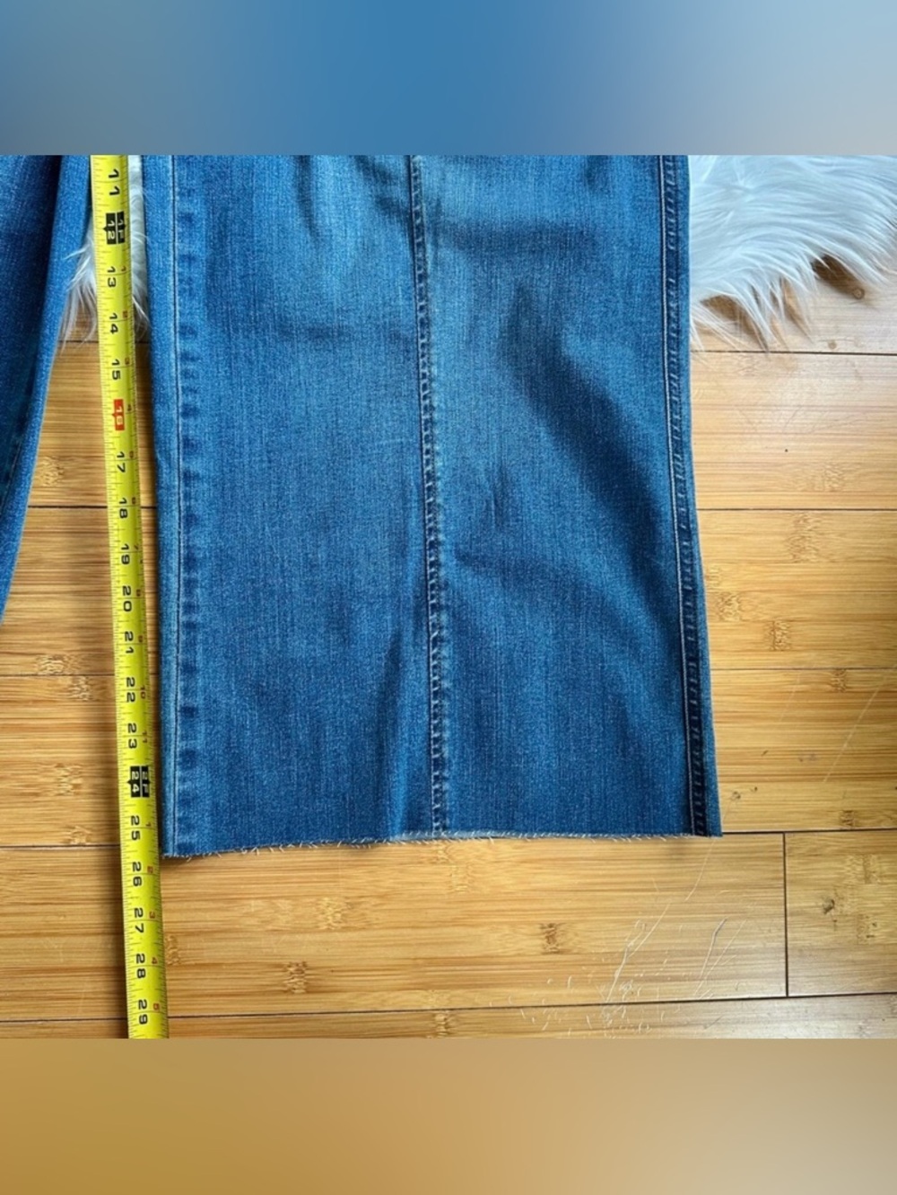 Spanx Seamed Front Wide Leg High Rise Raw Hem Capris Size XL - Picture 5 of 9